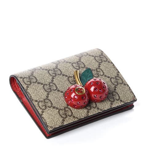 gucci cherry card case|gucci signature card case.